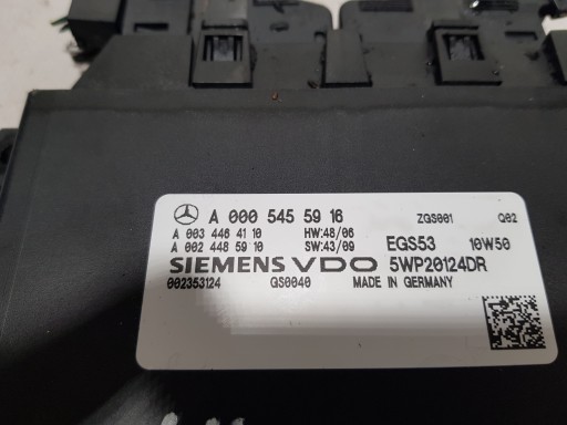 control unit gearboxes MERCEDES W204 W207 W212 2.2 CDI 0005455916