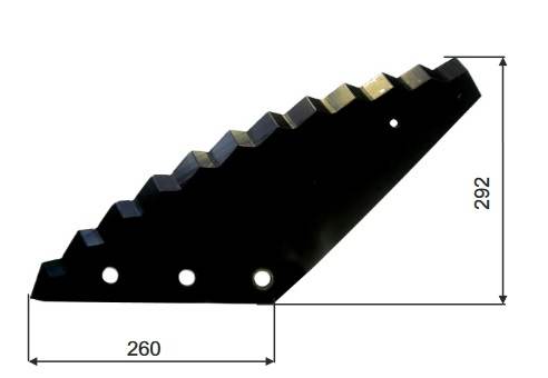00-B13722 - Ніж для кормової машини STRAUTMANN кормова машина STRAUTMAN