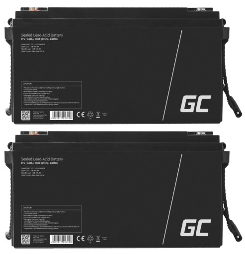 2 батареї agm із зеленими елементами 12v 65ah блок живлення awaryny ups інвалідний візок