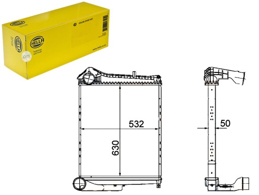 8ML 376 - ИНТЕРКУЛЕР ОХЛАДИТЕЛЬ НАДДУВОЧНОГО ВОЗДУХА [HE