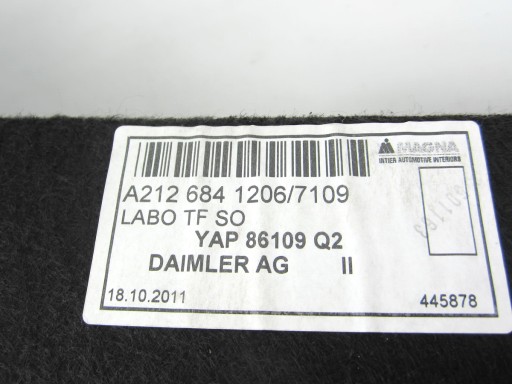 floor mats boot Mercedes W212 Kombi