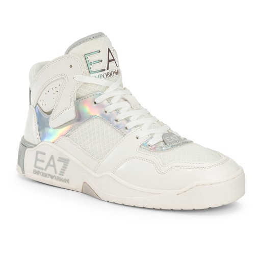 Buty EA7 Emporio Armani Basket Mid white/iridescent 42 2/3 EU - X8Z039 ...