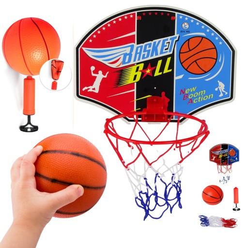 БАСКЕТБОЛЬНИЙ КОМПЛЕКТ КОШИК ЩИТ М'ЯЧ ЩИТ ОБІД