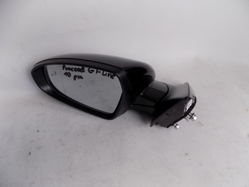 87610-J7351 - KIA PROCEED III GT-LINE ЛЕВОЕ ЗЕРКАЛО 10-КОНТАКТНЫЙ ПОМОЩНИК ПО ПОЛОСЕ