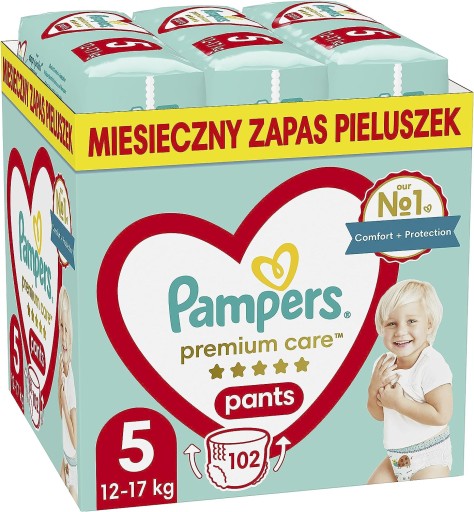 ПІДГУЗКИ PAMPERS PREMIUM CARE R5 102 ШТ