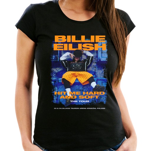 BILLIE EILISH HIT ME HARD & SOFT TOUR 2025 KRAKÓW TSHIRT KOSZULKA