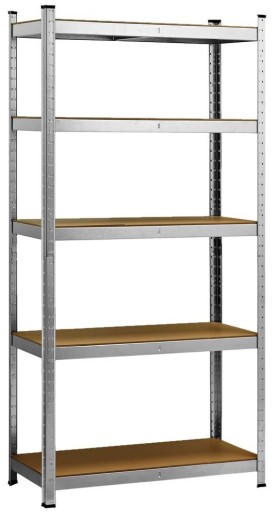 Металлический стеллаж для хранения 5 полок 875 кг 180X90X40