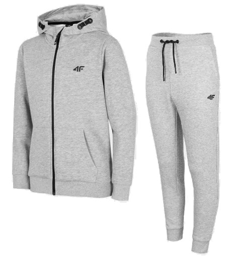 Дитячий світшот 4F розмір 152 довгий рукав сірий