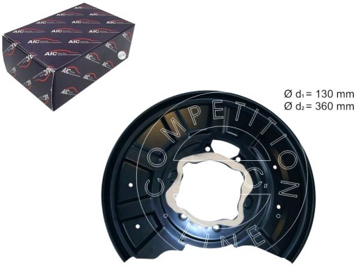 55101 - КРИШКА ГАЛЬМУВАЛЬНОГО ДИСКА ЗАДНЯ ЛІВА AIC