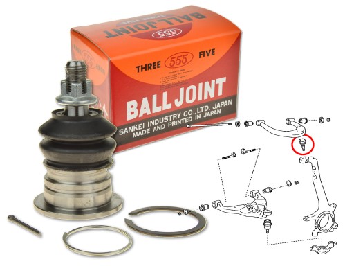 SB-3881 - Toyota hilux 05-12 передній верхній важіль 555