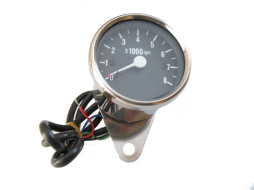 MOTOB-8C - ТАХОМЕТР С ЧЕРНЫМ ЦИФЕРБЛАТОМ - 8 ТЫС. - ПОДСВЕТКА