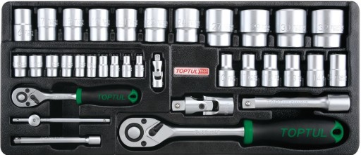 НАБІР ІНСТРУМЕНТУ TOPTUL - КОМБІНАЦІЯ 1/4