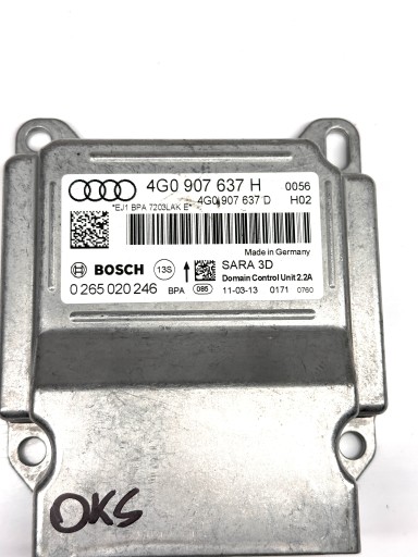 AUDI A6 C7 A7 4G modulo SENSOR PRZYSPIESZENIA airbag airbag 4G0907637H