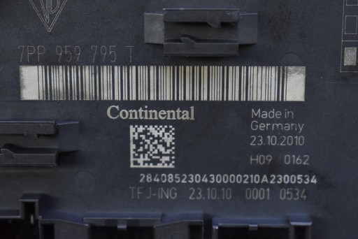 control unit module door right rear part 7PP959795T PORSCHE CAYENNE II 92A 7P5 10-14