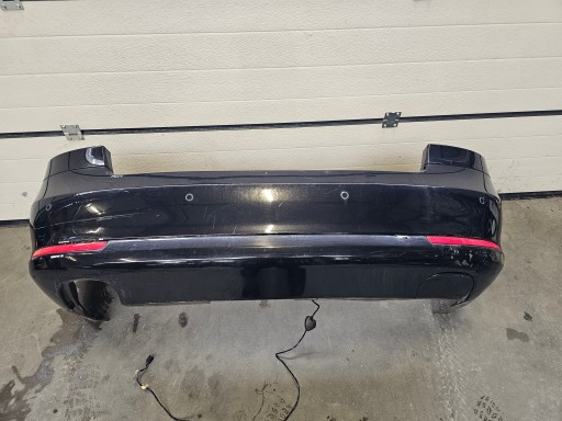 bumper rear part SKODA OCTAVIA II HB 04-08 black LF9R