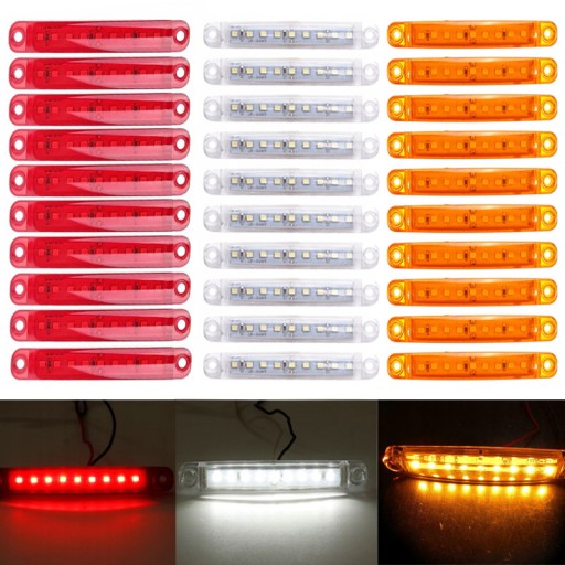 66163-333 - 30 шт. ГАБАРИТНЫЙ ФОНАРЬ 9 СВЕТОДИОДНЫЙ ГАБАРИТНЫЙ ФОНАРЬ 12V 24V
