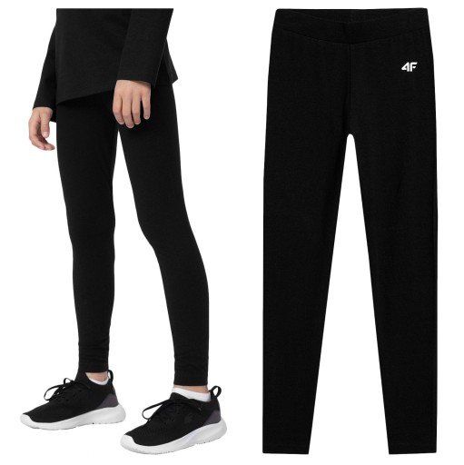 Легінси класичні 4F 4FJSS23TTIGF038-20S р. 140 чорні