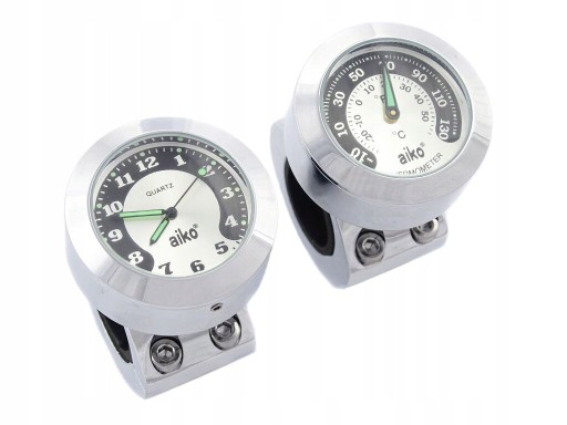 ZG-008+TR-008 - ЧАСЫ + ТЕРМОМЕТР ДЛЯ МОТОЦИКЛА