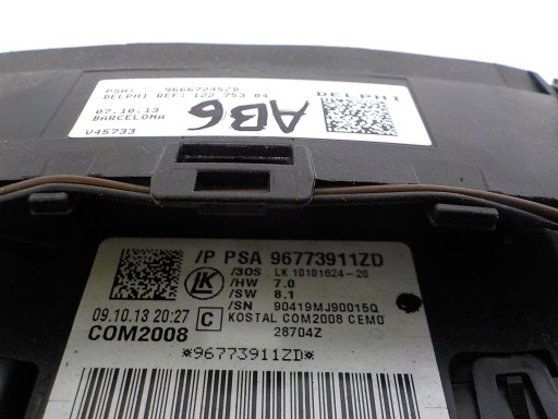 PEUGEOT 3008 DEVIO LUCI TERGICRISTALLO TERGI 96773911ZD AB6