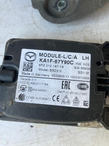 RADAR ASYSTENT MARTWEGO POLA holder left rear part MAZDA CX5 and KA1F67Y90C