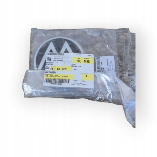 VW ID4 11A853630 ЗНАЧОК НА ЗАДНЕЙ ДВЕРИ НОВЫЙ