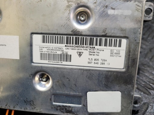 module control unit 99764620813 PORSCHE BOXSTER CAYMAN S 987