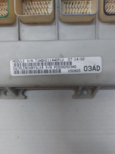 comfort control unit CHRYSLER VOYAGER IV 05082503AD
