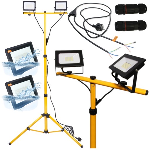 2X галогенный светодиодный прожектор 100 Вт 200 Вт лампа + штатив