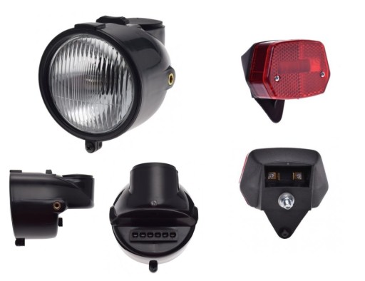 RO2041 - КАРМАННЫЙ ВЕЛОСИПЕД ROMET NT - ПЕРЕДНИЙ ФОНАРЬ + ЗАДНИЙ ФОНАРЬ