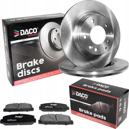 603275 - Диски колодки Daco задня MAZDA 6 GG GY GH Premacy
