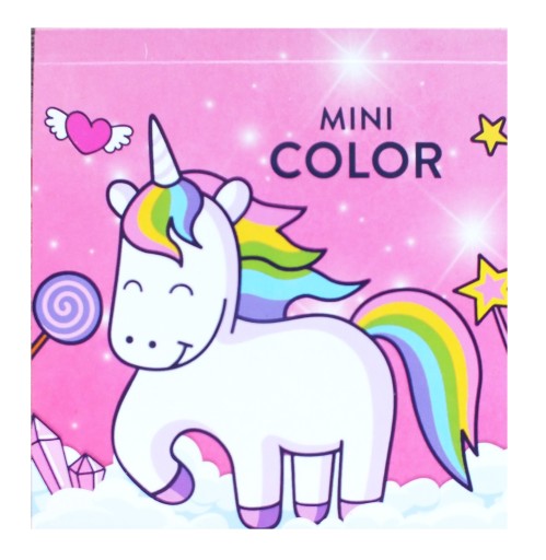 КНИЖКА-РОЗМАЛЬВКА МІНІ 10х10 СМ ЄДИНОРОГИ ЄДИНОРОГ