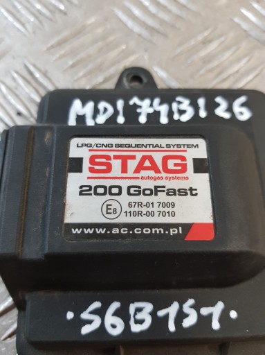 control unit gas LPG 67R-017009 110R-007010 STAG 200 GoFast