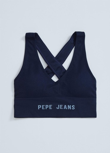 PEPE JEANS TMAVOMODRÁ PRIHLÁSENÁ PODPRSENKA (S)