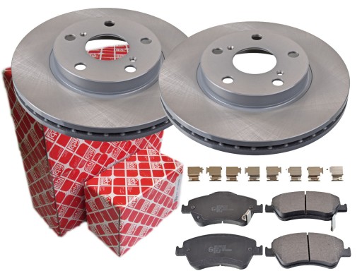 Диски колодки FEBI передня TOYOTA Auri E15 273mm