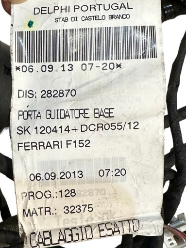 FERRARI F12 of the hose door door harness 282870