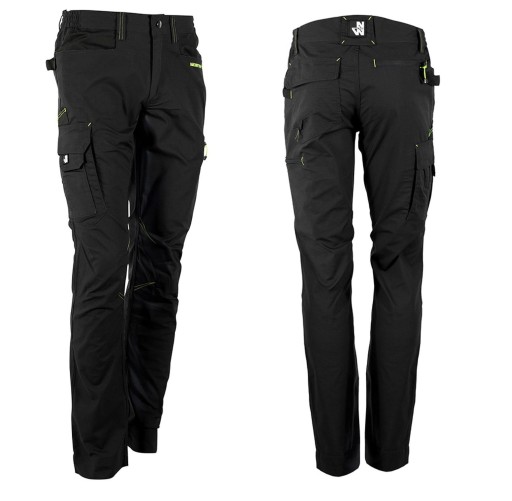 Робочі штани чорні Slim fit STRETCH 56 XL