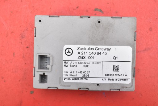 STEROWNI modulo GATEWAY A2115408445 MERCEDES CLS C219 3.0 CDI 224 KM 04-08