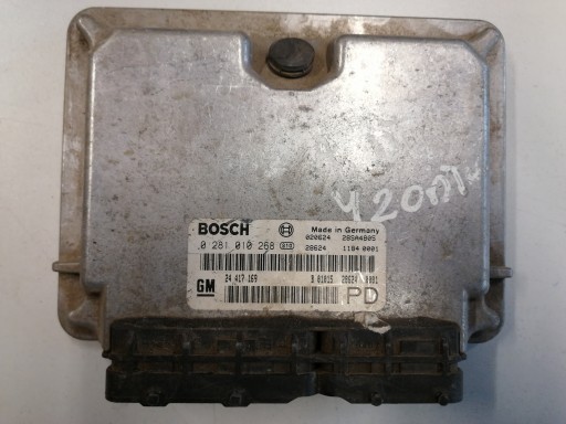 control unit computer of the engine OPEL ZAFIRA A 24417169