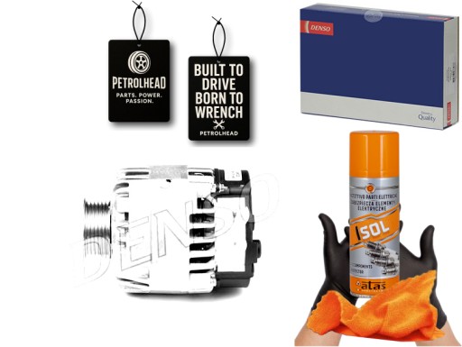 DENDAN1035#ECS-PCP+K - Генератор (14в 70а) citroen c1 peugeot 107 toyota #petrolhead pro+ kit4