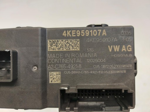 Audi Q4 E-TRON 89A 89E Module Unité de contrôle du capot 4KE959107A