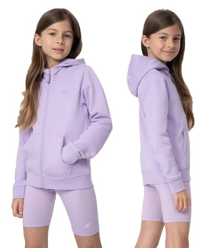 Дитячий світшот 4F розмір 152 з довгим рукавом фіолетовий