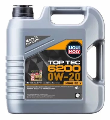 МАСЛО LIQUI MOLY 0W20 4л TOP TEC 6200/5