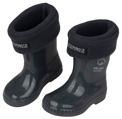 Утеплювачі для флісових дощовиків Калоші, будь ласка 1549 графіт розмір XS