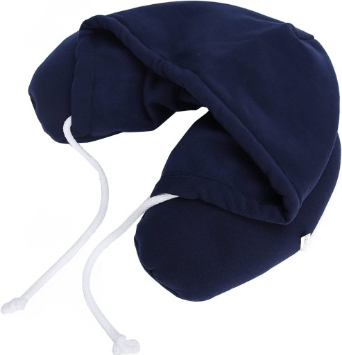 Подушка для шеи с капюшоном, удобная для