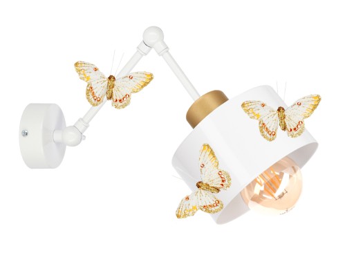 НАСТІННИЙ СВІТИЛЬНИК НА СПОРТАХ LOFT BUTTERFLY 1 - GOLD -