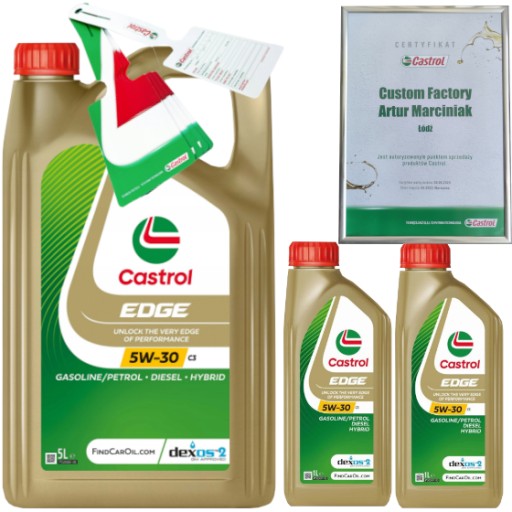 CASTROL EDGE 5W30 C3 7L TITANIUM DEXOS2 RN0700 RN0710 + ПОДВЕСКА