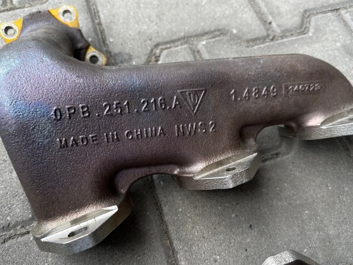PORSCHE 911 992 exhaust manifold exhaust pipe 0PB251216A 0PB251215A