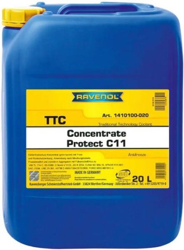 RAVENOL TTC PROTECT C11 CONCENTRATE КОНЦЕНТРАТ ДЛЯ ОХОЛОДЖУВАЧІВ 20л
