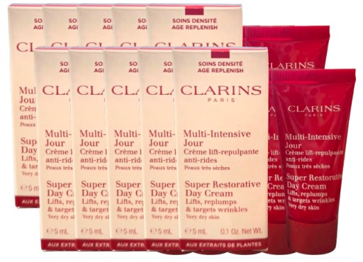Clarins Multi-Intensive Jour Super Restorative Day Krém Tuba SADA 10x5ml