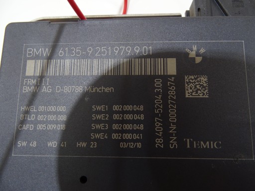 modulo Centralina luci BMW X3 F25 9251979 (24241822)